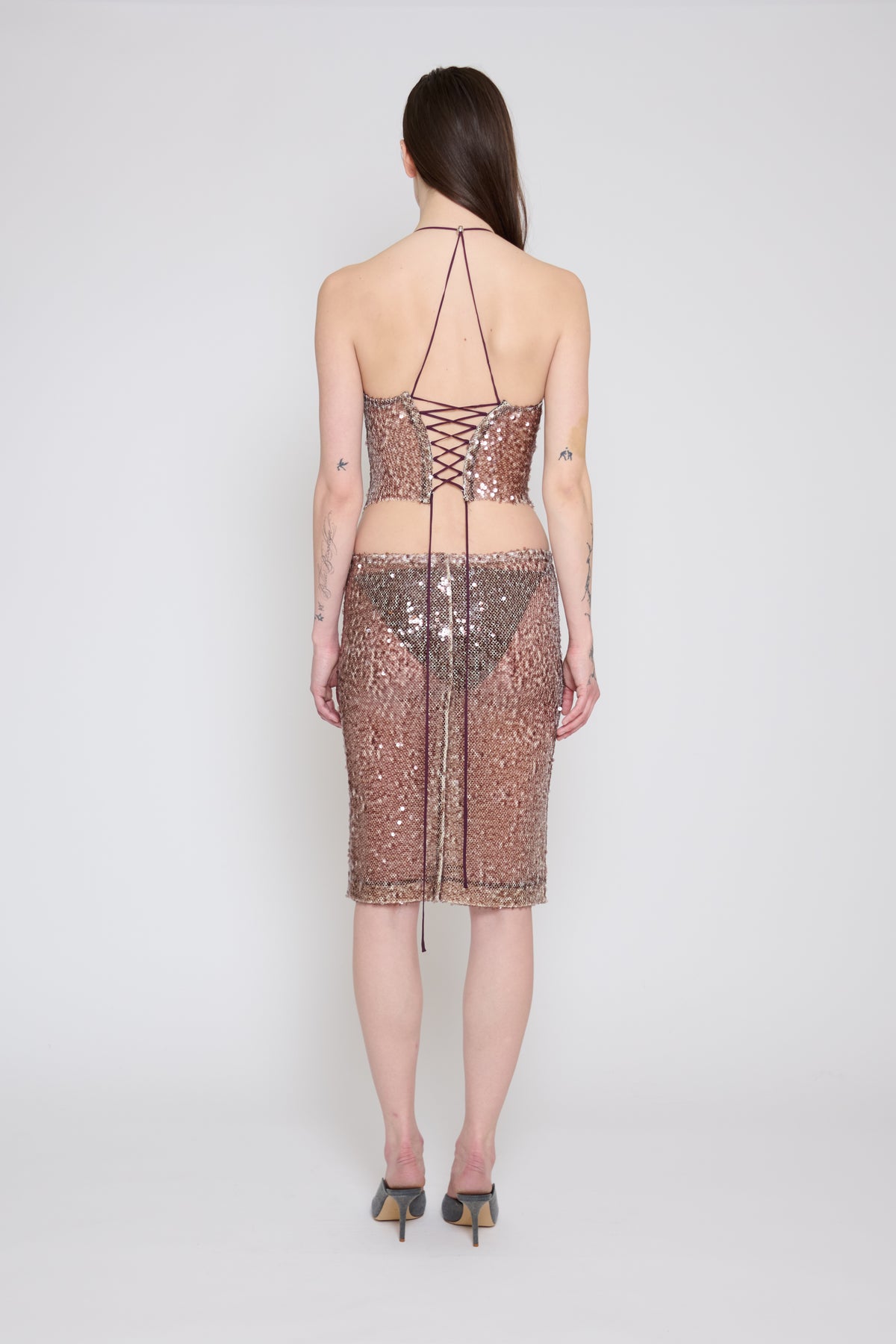 Mauve Midi Skirt
