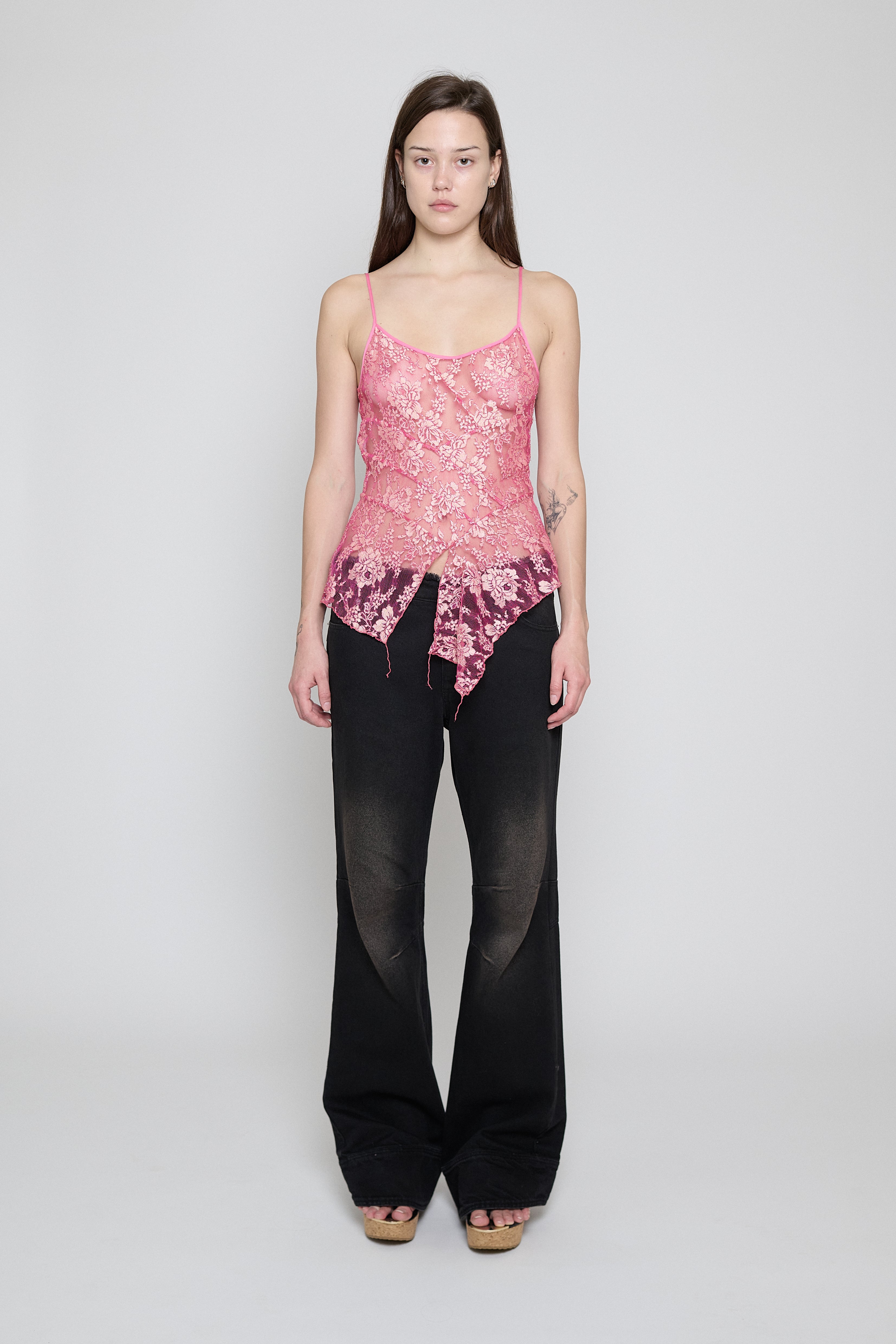 Fuchsia Lace Paneled Cami Top *Excluded from Sale* – PRISCAVera
