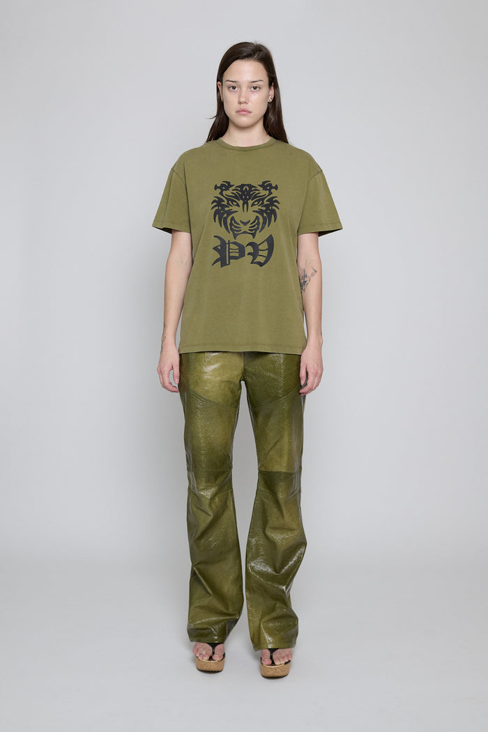 Olive PV Tiger Printed Tee