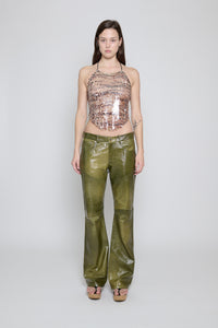 Tiger Sequin Halter Top - Pre Order