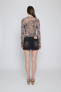 Dune Wash Mesh Long Sleeve Top