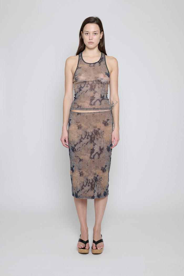 Dune Wash Mesh Slip Skirt
