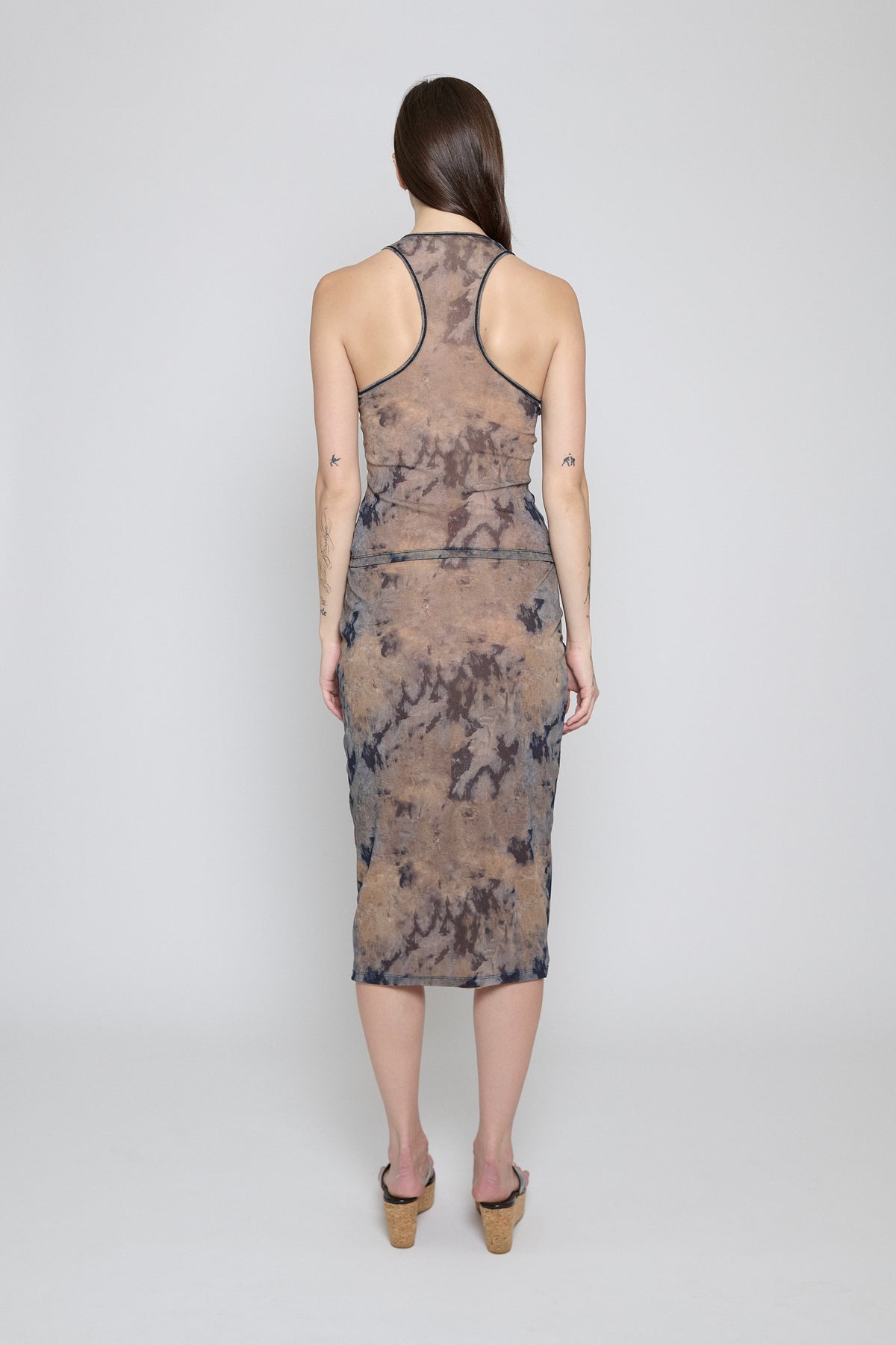 Dune Wash Mesh Slip Skirt