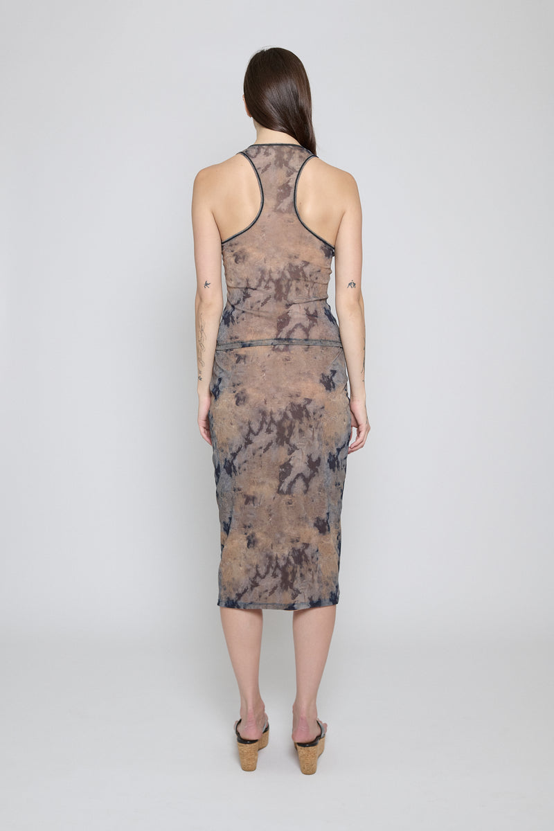 mesh top under slip dress Dune Wash Mesh Slip Skirt M