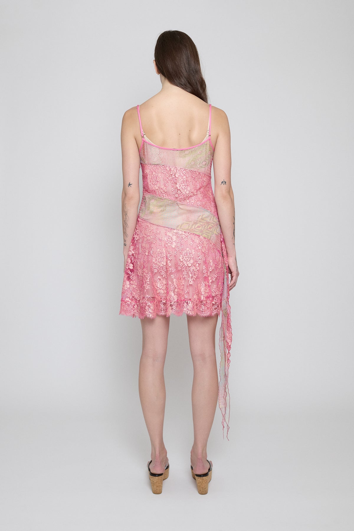 PRISCAVERA Multi Netting Lace Mini Dress XS PRISCAVERA Multi Netting Lace Mini Dress XS