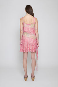 Multi Netting Lace Mini Dress - Pre Order