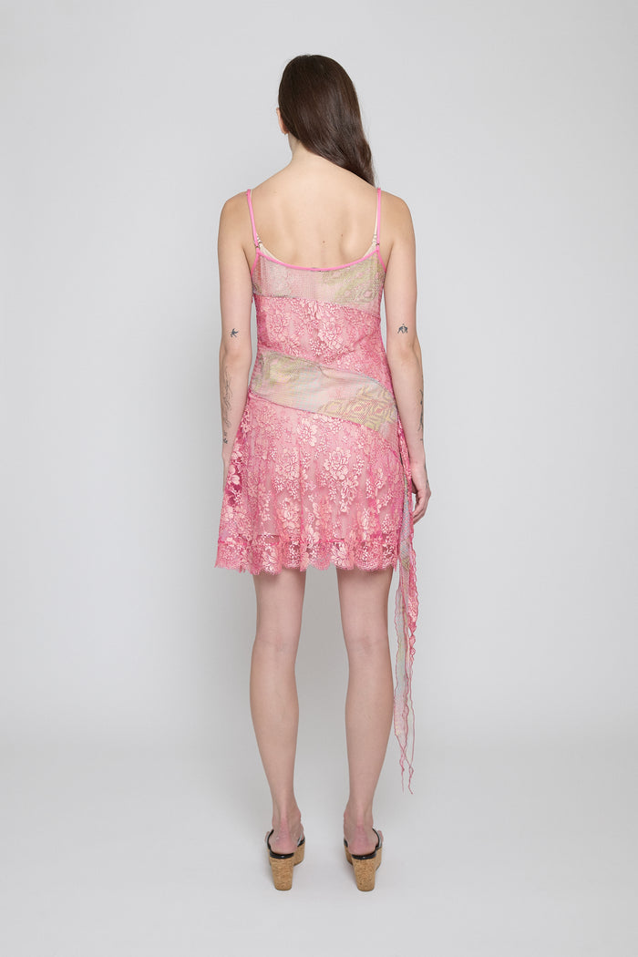 Multi Netting Lace Mini Dress - Pre Order