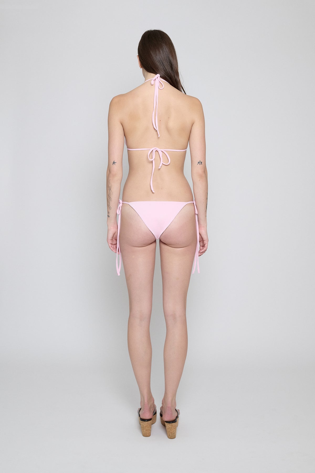 Candy Terry triangle Bikini Top