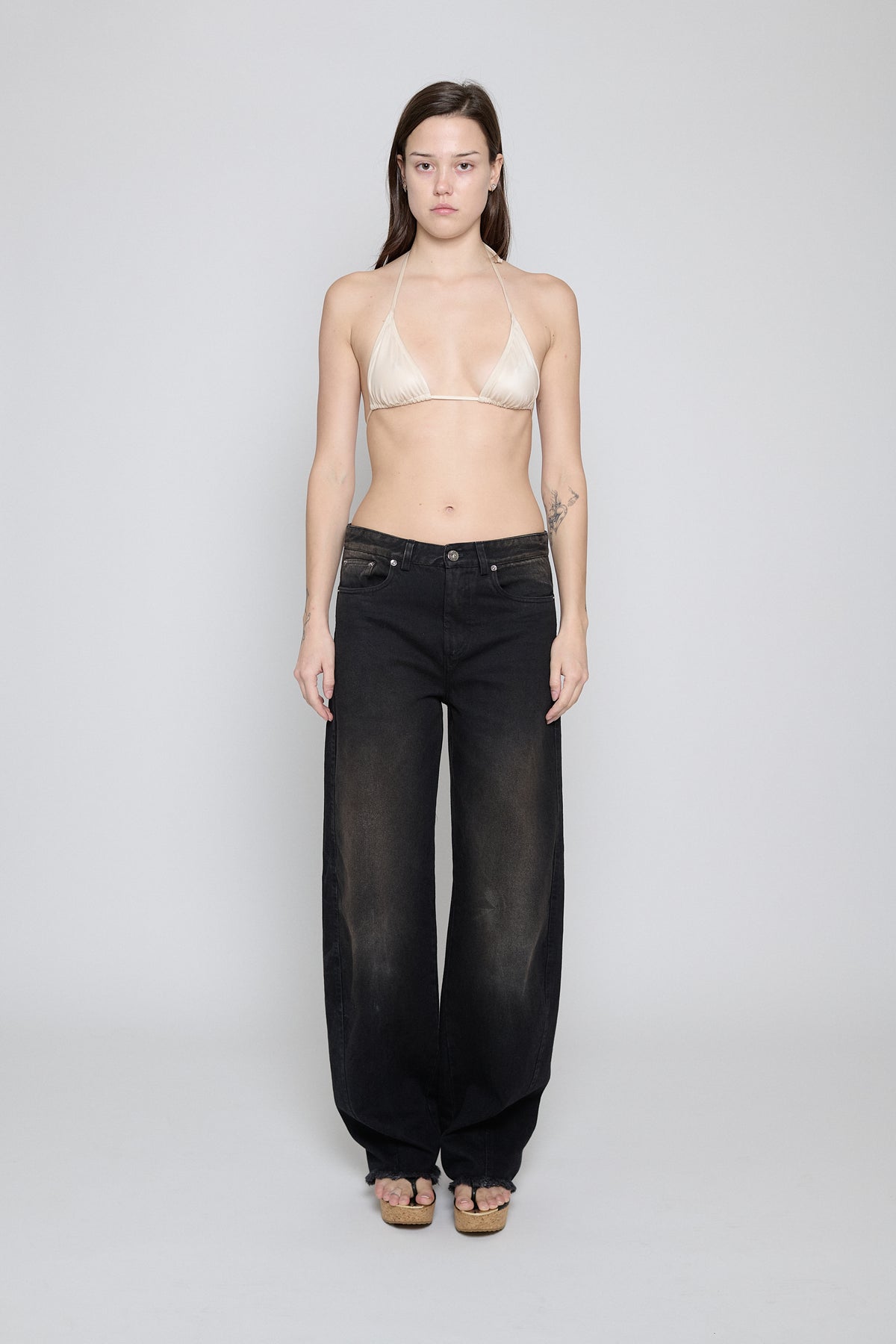 Black/Brown Cocoon Jeans