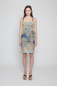 Dune Wash Denim Corset Dress