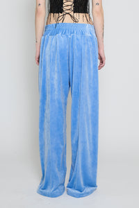 Baby Blue Velour Track Pants