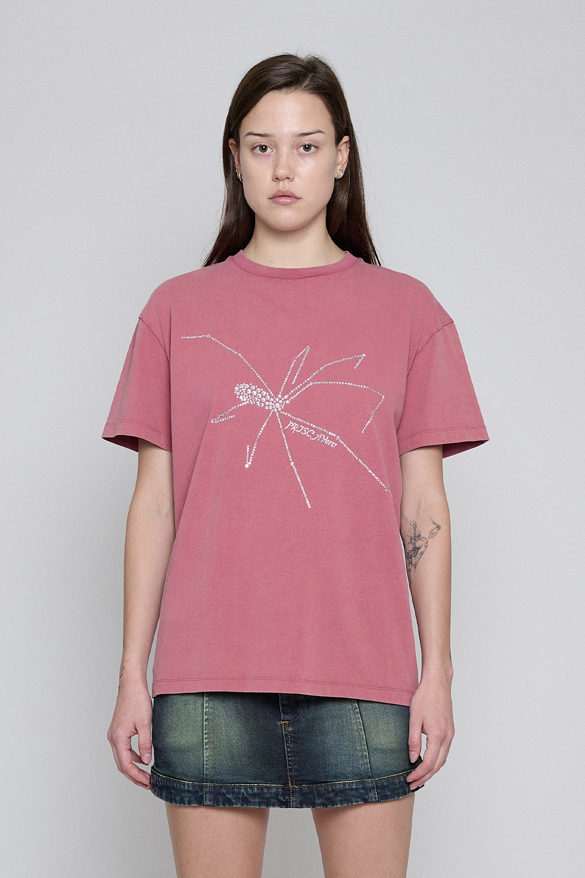 Blush Bedazzle Spider Tee