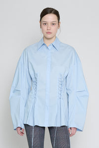 Classic Blue Laced Button Down