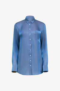 Ocean Blue Relaxed Button Down