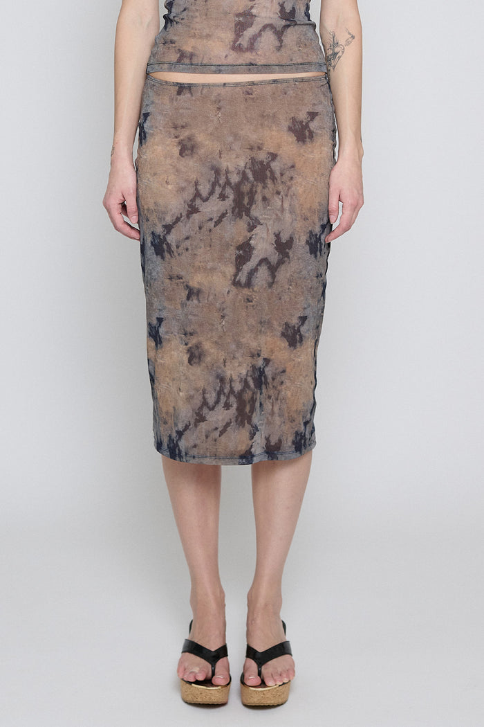 Dune Wash Mesh Slip Skirt