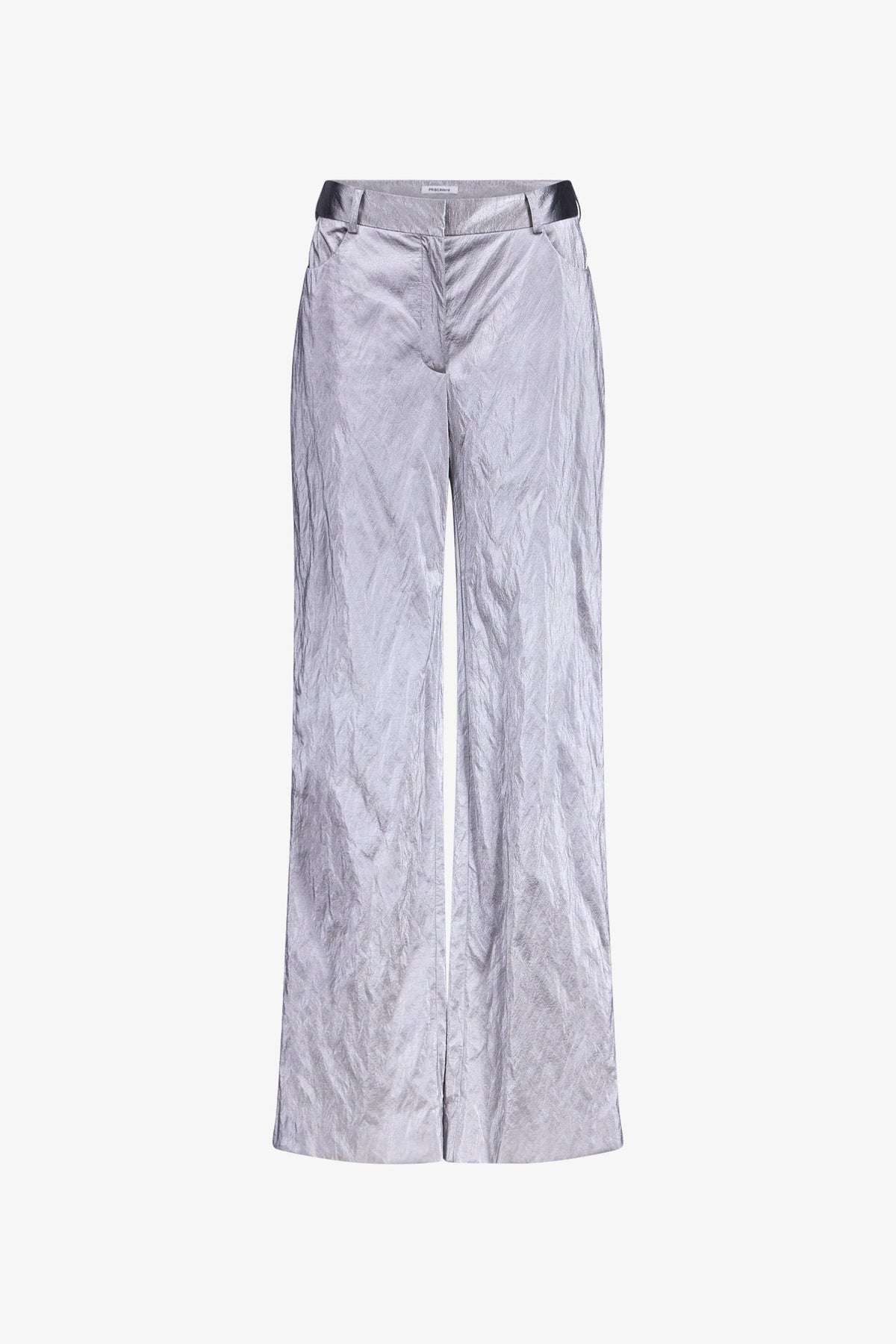 Silver Rainwear Straight Leg Pants