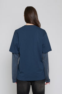 Navy/Navy Bedazzle Spider Long Sleeve Tee - Pre Order