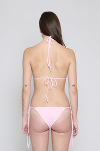 Candy Terry triangle Bikini Top