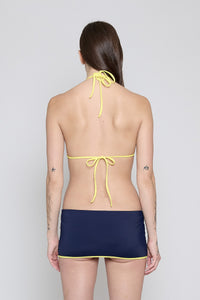 Navy Triangle Bikini Top