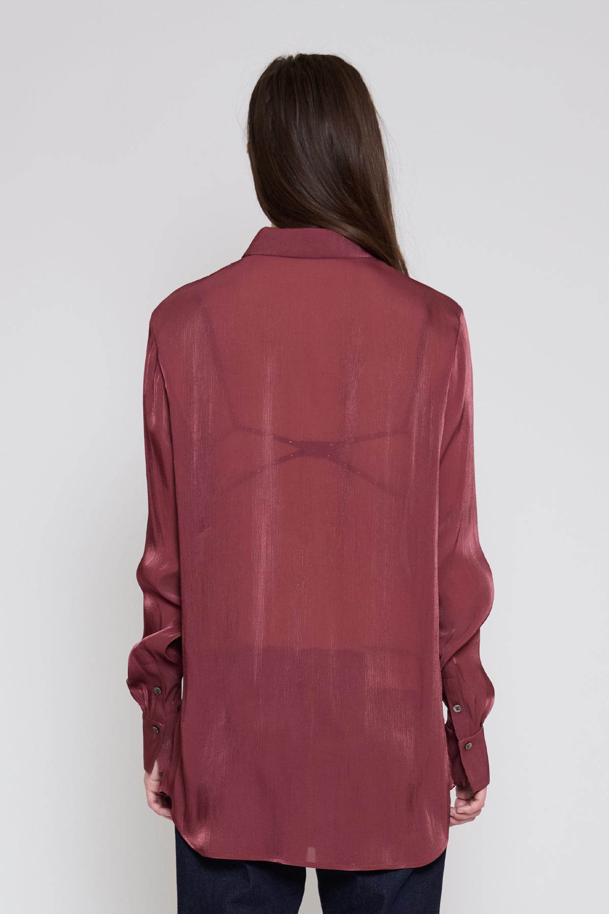 Wine Relaxed Button Down