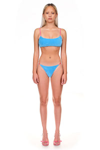 Aqua Velour Bikini Bottom