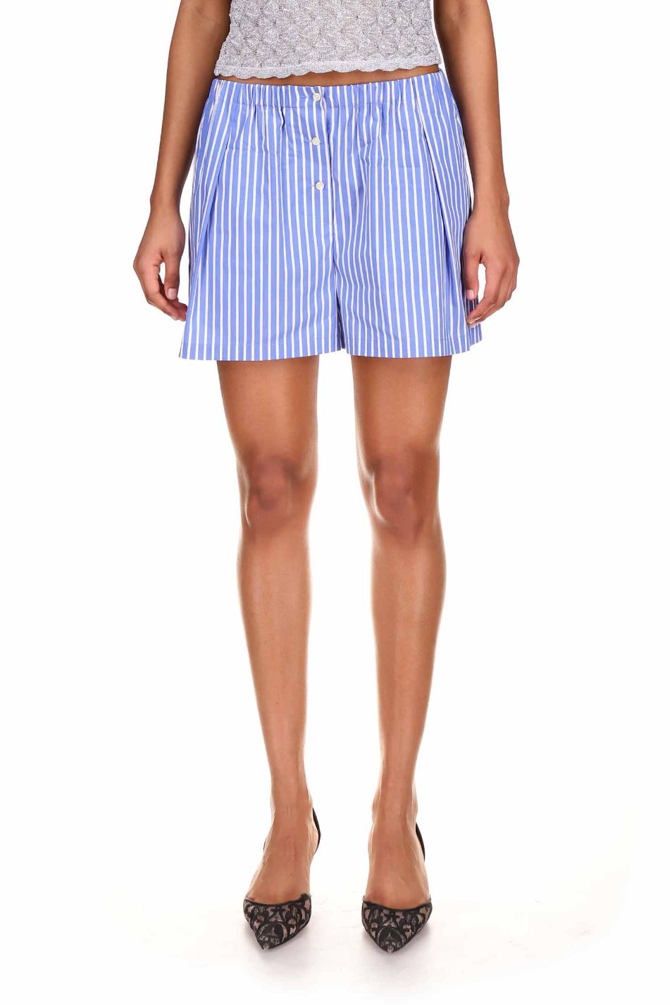 6-14 YEARS/ PACK OF FIVE CHECKED AND STRIPED BOXERS - camel