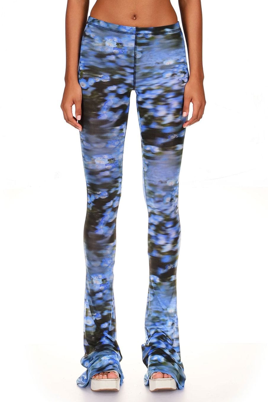 Superbloom Jersey Printed Fitted flared Pants 