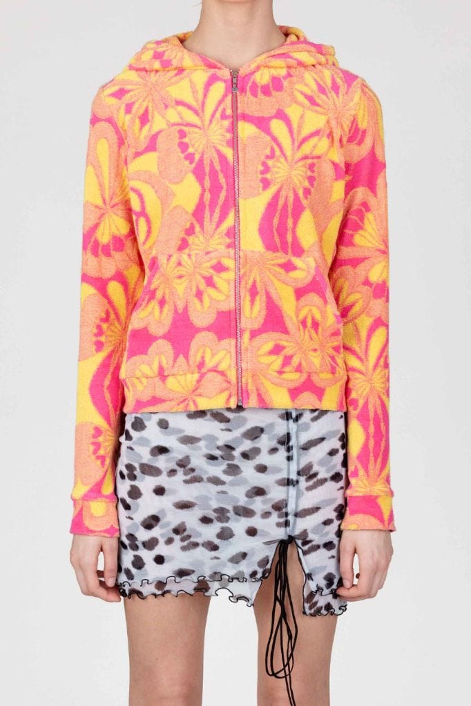 Pink Lemonade Terry Zip Up Hoodie