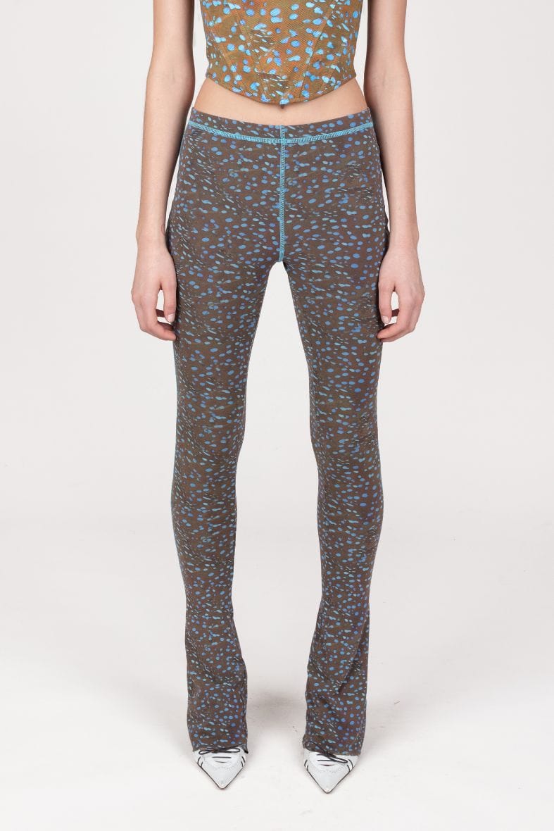 Stingray Printed Mesh Fitted Pants