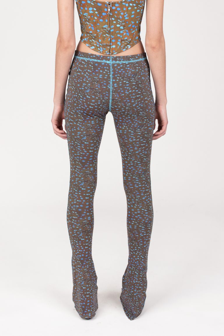 Stingray Printed Mesh Fitted Pants