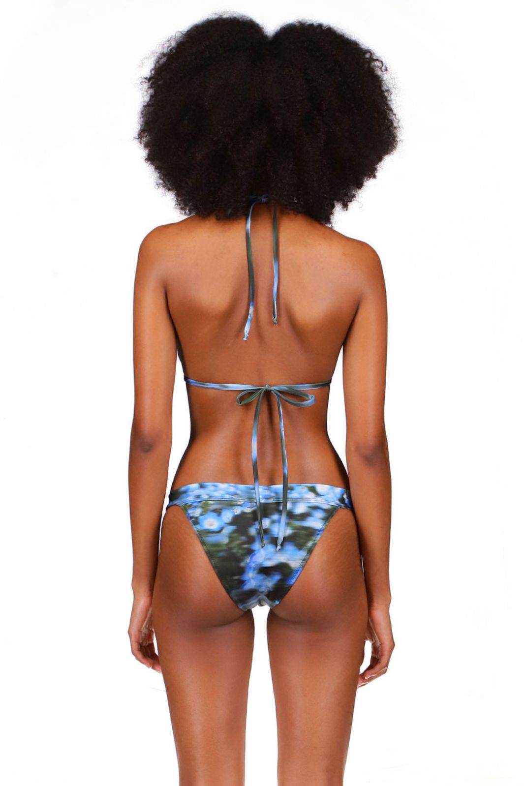 Superbloom Printed Triangle Bikini Top