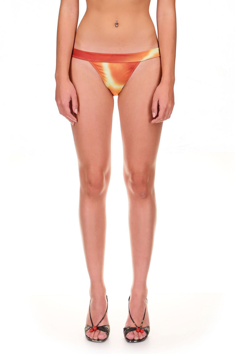 Thunderstorm Printed Cheeky Bikini Bottom