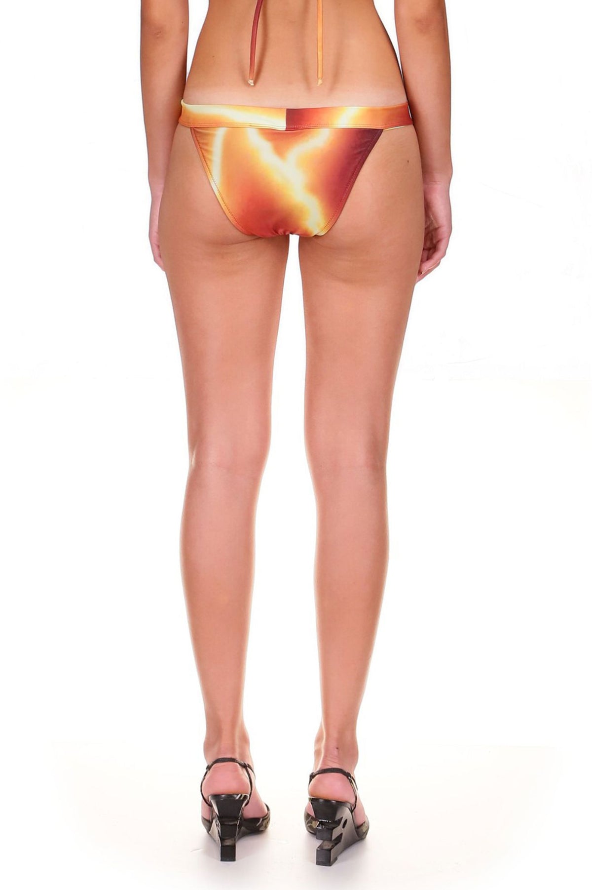 Thunderstorm Printed Cheeky Bikini Bottom