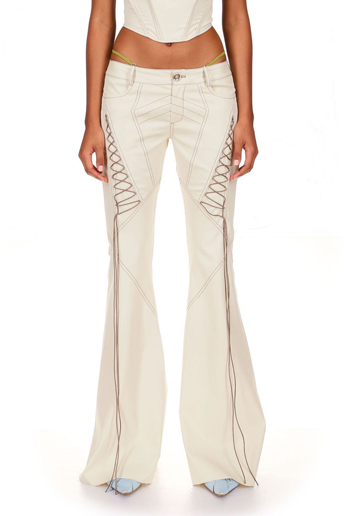 Low-Rise Flare Pants